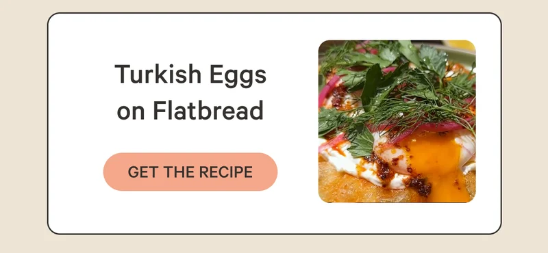 Turkish Eggs on Flatbread
