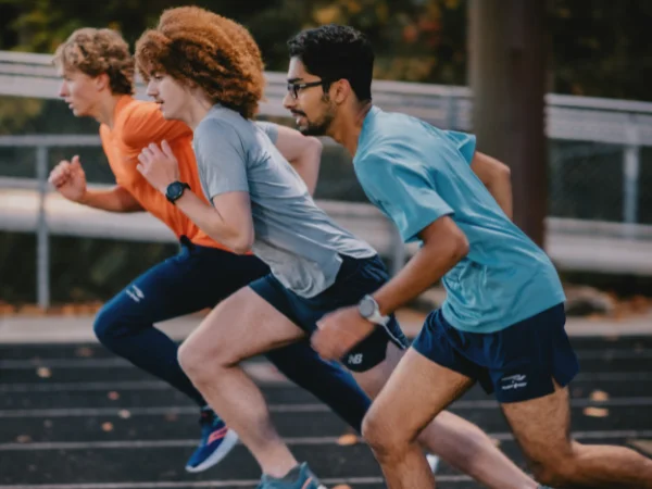 Group of runners on a track