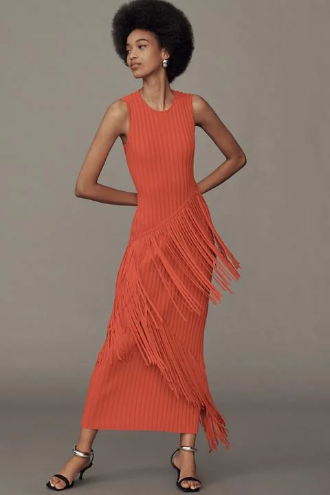 SIMONMILLER Spiral Knit Maxi Dress
