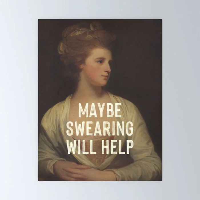 Maybe Swearing Will Help Mini Art Print Mini Art Print