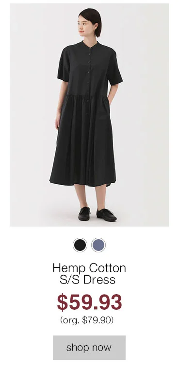Shop Women's Hemp Cotton S/S Dress
