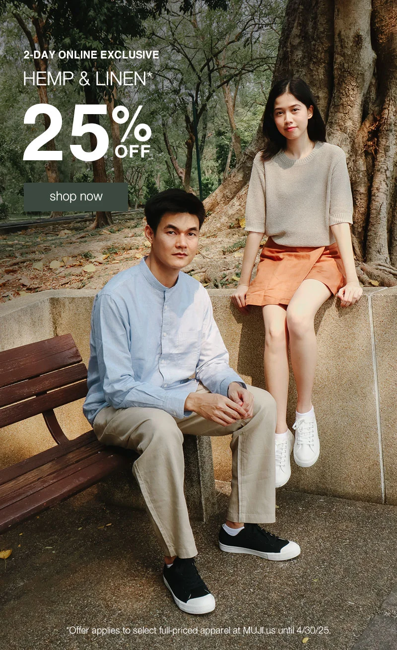 Shop 25% Off Hemp and Linen Online Only!