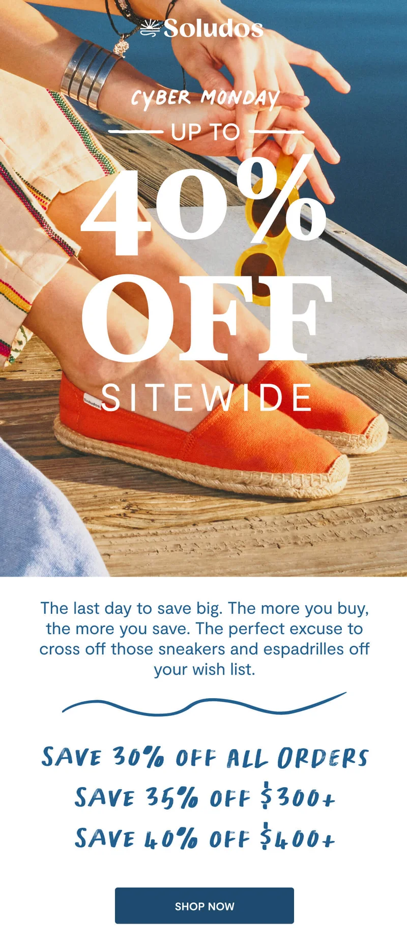Up to 40% Off Cyber Monday Sale