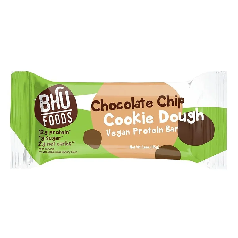 Image of Low Sugar, Vegan Protein Bar - Chocolate Chip Cookie Dough