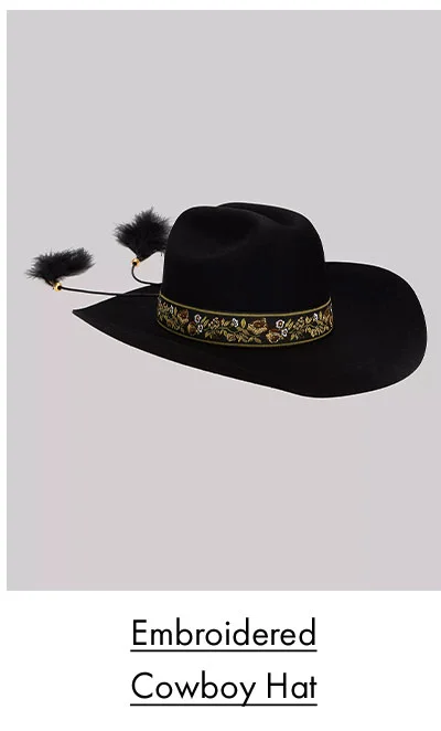 Embroidered Cowboy Hat