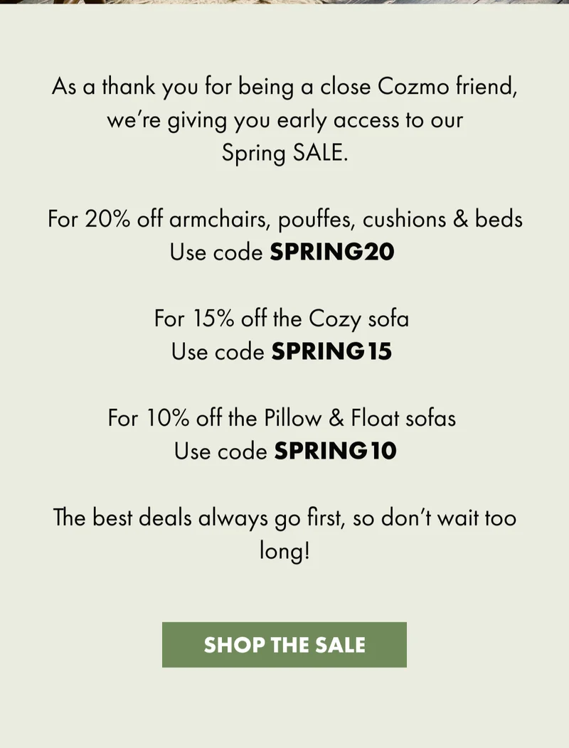 Shop the sale
