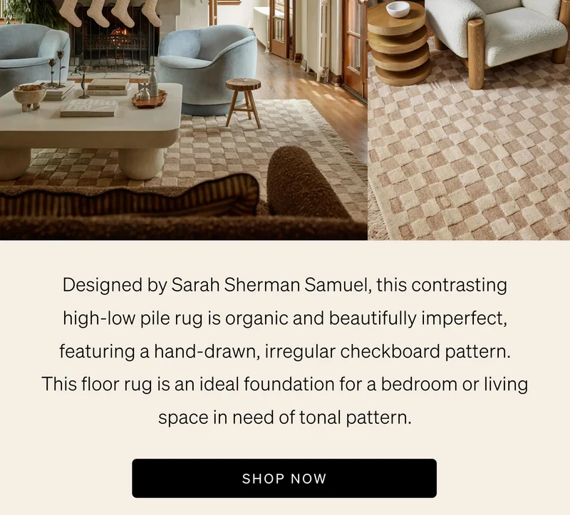 Shop the Irregular Checkerboard Rug