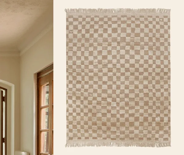 Shop the Irregular Checkerboard Rug