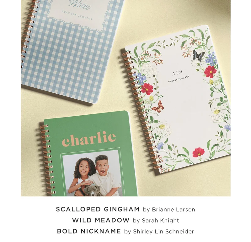 Scalloped Gingham, Wild Meadow, Bold Nickname