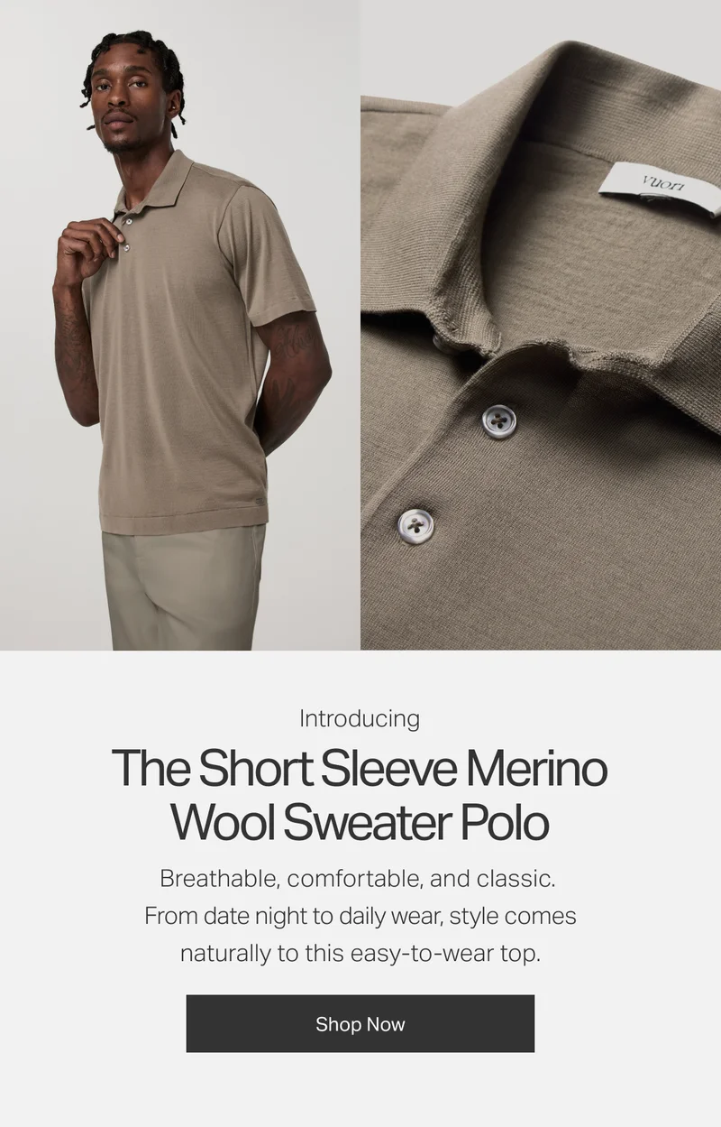 Introducing The Short Sleeve Merino Wool Sweater Polo