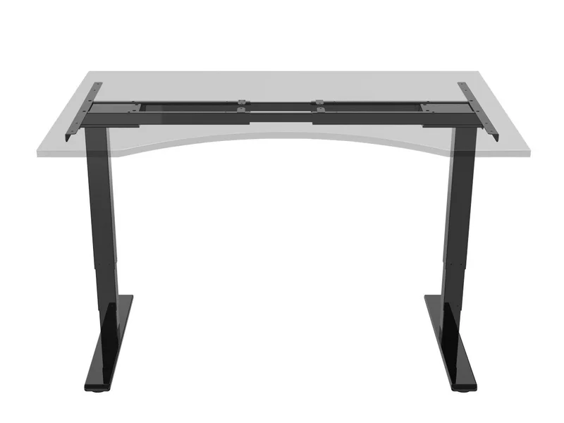 Dual Motor Height Adjustable 3-Stage Electric Sit-Stand Desk Frame - Black