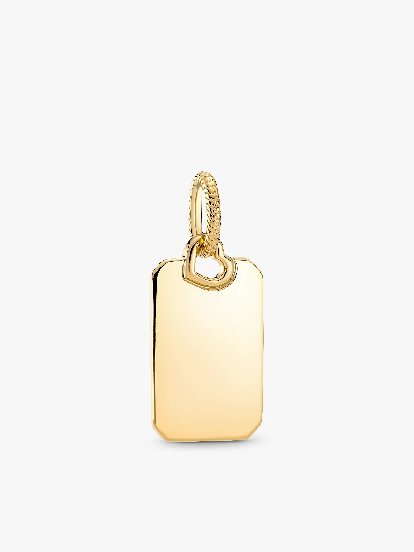 Engravable Rectangle Tag Pendant