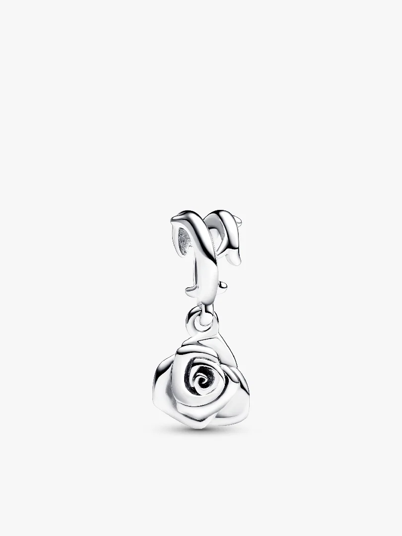 Rose in Bloom Dangle Charm