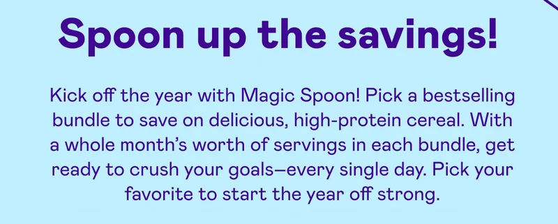 Spoon up the savings!
