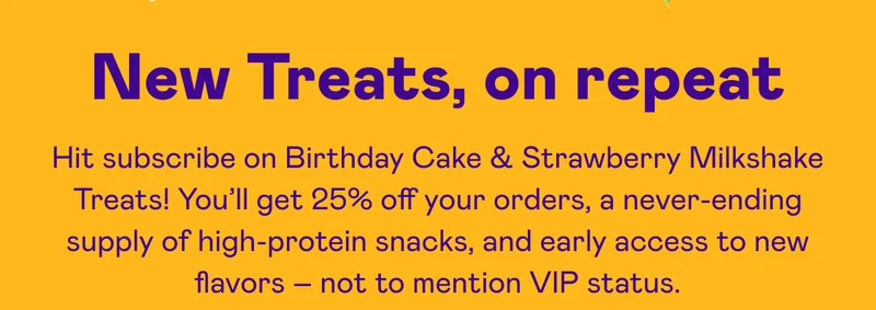 New Treats, on repeat