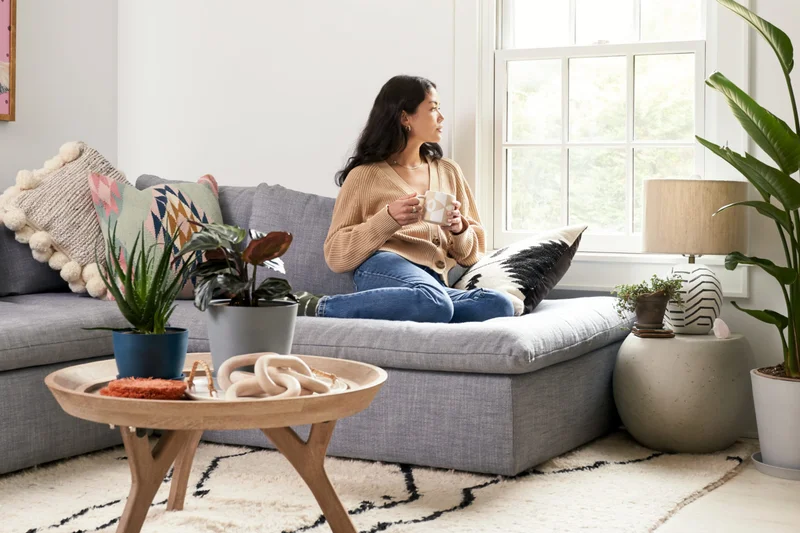 woman surrounded by plants
