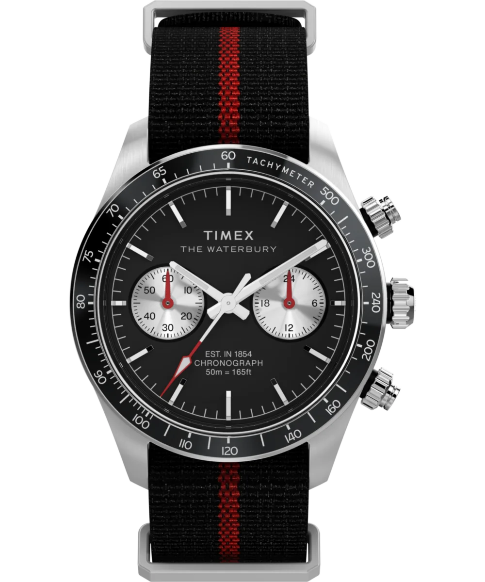 Image of Waterbury Heritage Chronograph 39mm Fabric Strap Watch