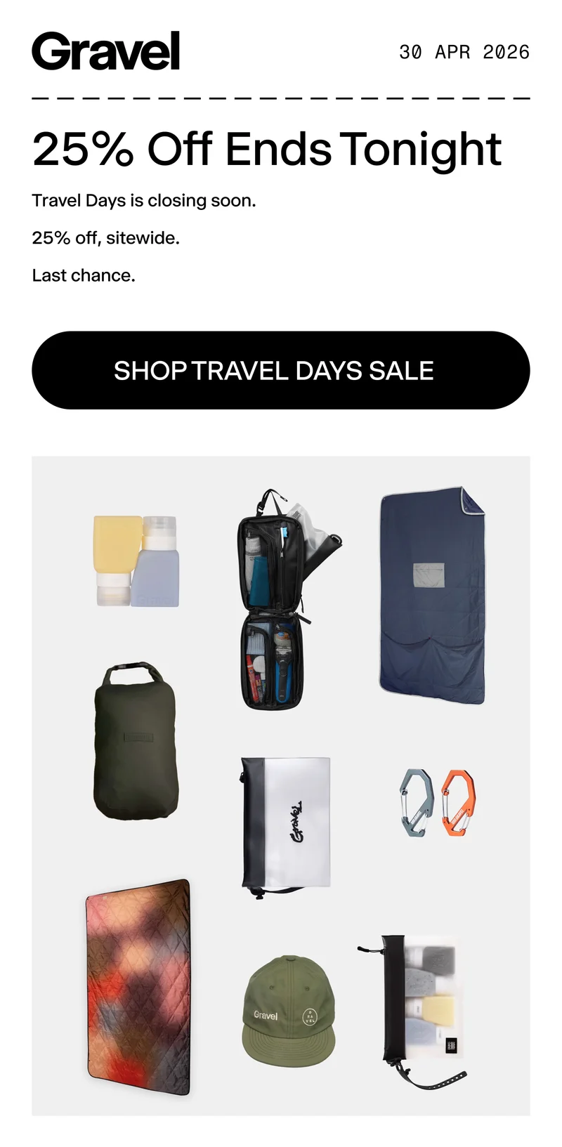 Gravel | 25% Off, no code needed Gravel | 25% Off, no code needed