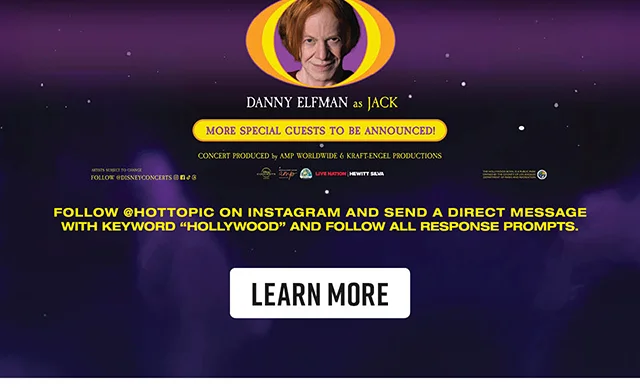 Follow hottopic On Instagram And Send A Direct Message With Keyword Hollywood And Follow All Response Prompts. Learn More