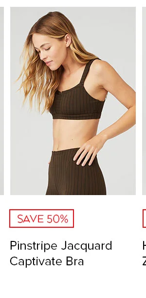 PINSTRIPE JACQUARD CAPTIVATE BRA
