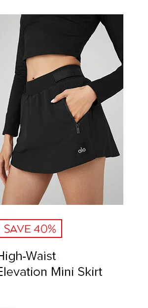 HIGH-WAIST ELEVATION MINI SKIRT