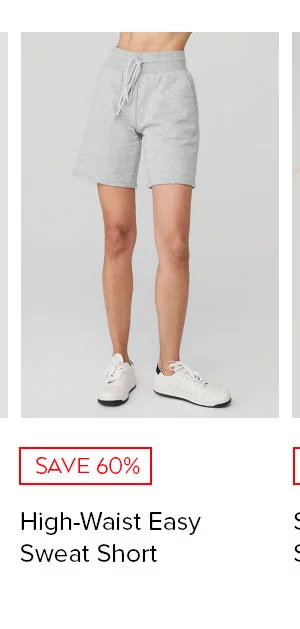HIGH-WAIST EASY SWEAT SHORT