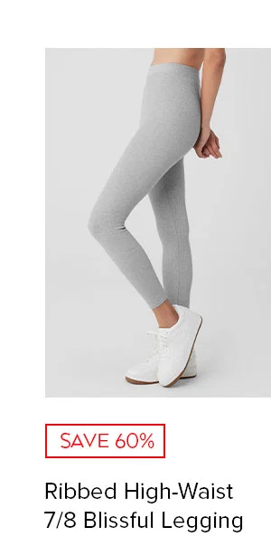 RIBBED HIGH-WAIST 7/8 BLISSFUL LEGGING