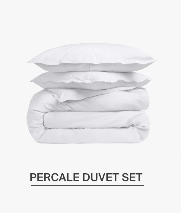 Percale duvet set