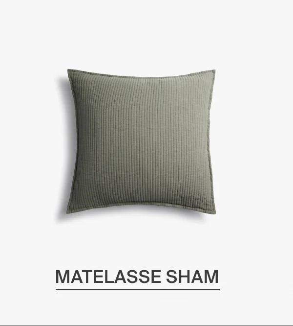 Matelasse sham