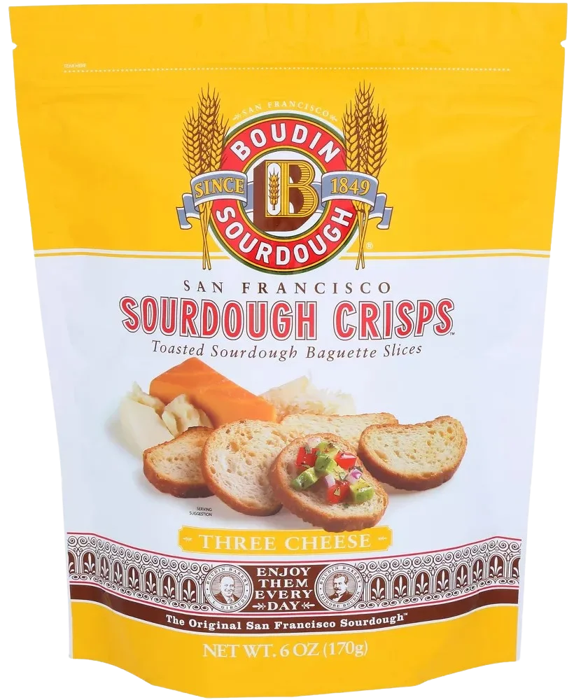 Image of Boudin Sourdough Three Cheese Sourdough Crisps