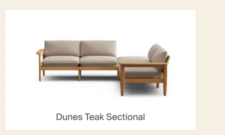Dunes Teak 5-Piece Sectional
