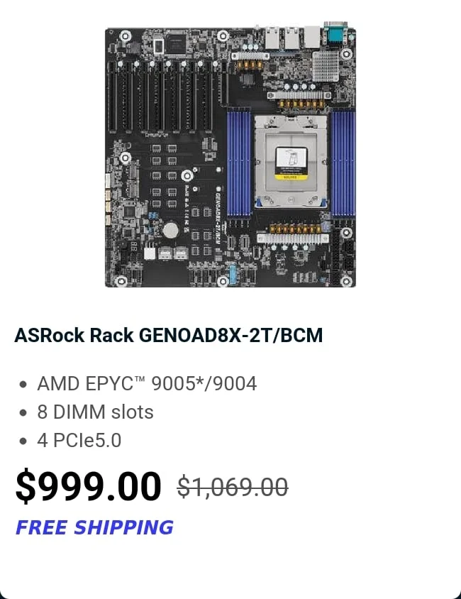 ASRock Rack GENOAD8X-2T/BCM
