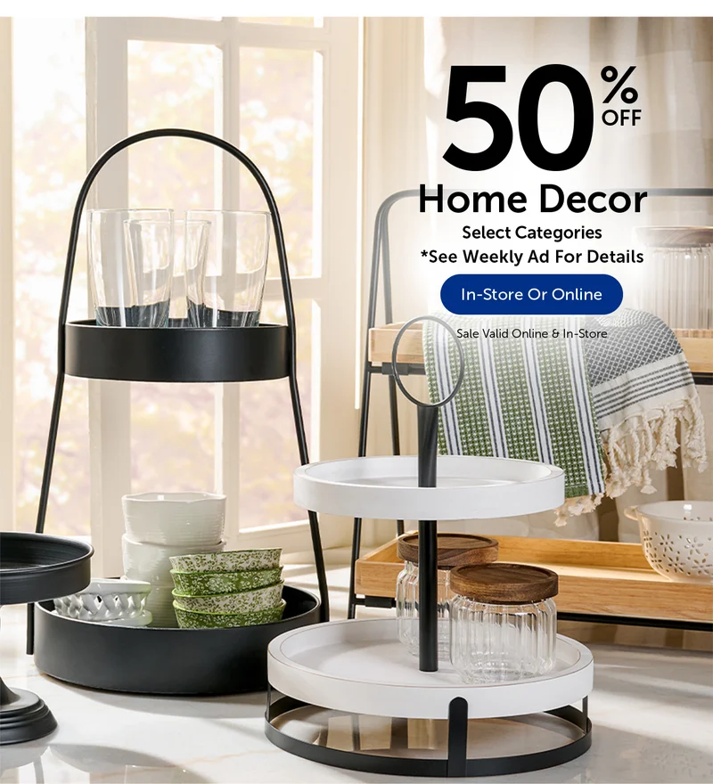 50% Off Home Decor - Select Categories