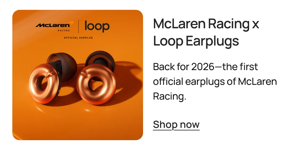 McLaren Racing x Loop Earplugs