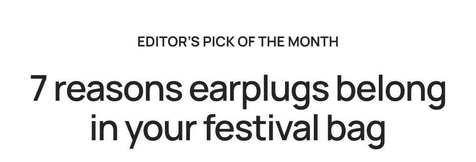 Editor's pick of the month
