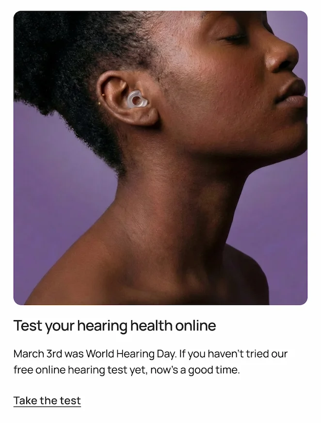 Test your hearing health online