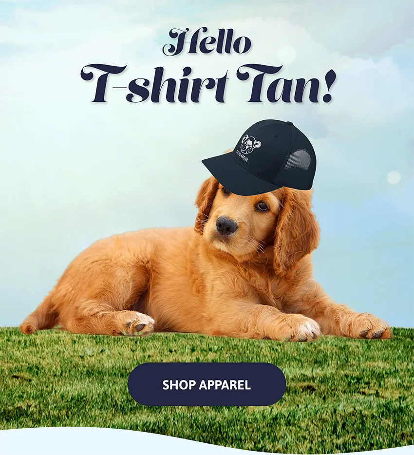 Hello, T-shirt tan! [SHOP APPAREL]