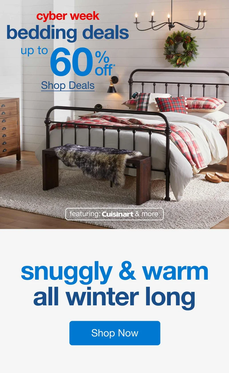 Cyber Week Bedding Deals — Shop Now!