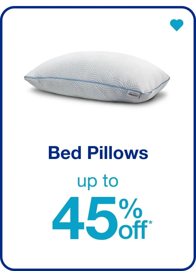 Bed Pillows - up to 45% off