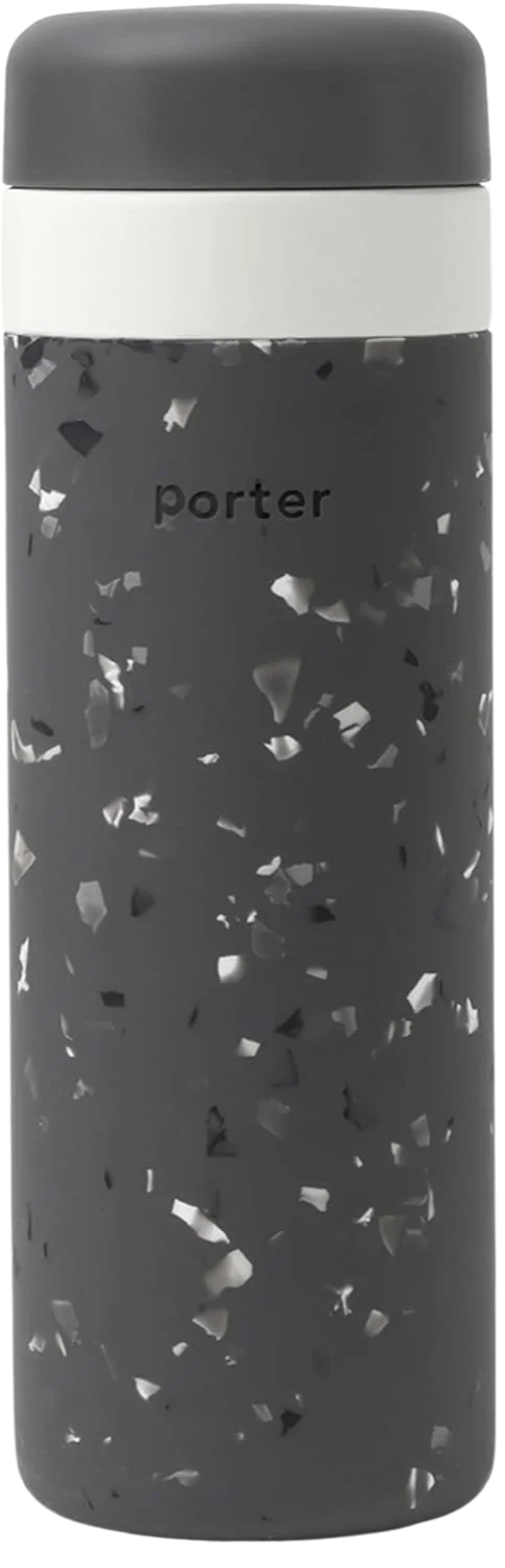 Image of Porter 20oz Insulated Ceramic Bottle - Terrazzo Charcoal