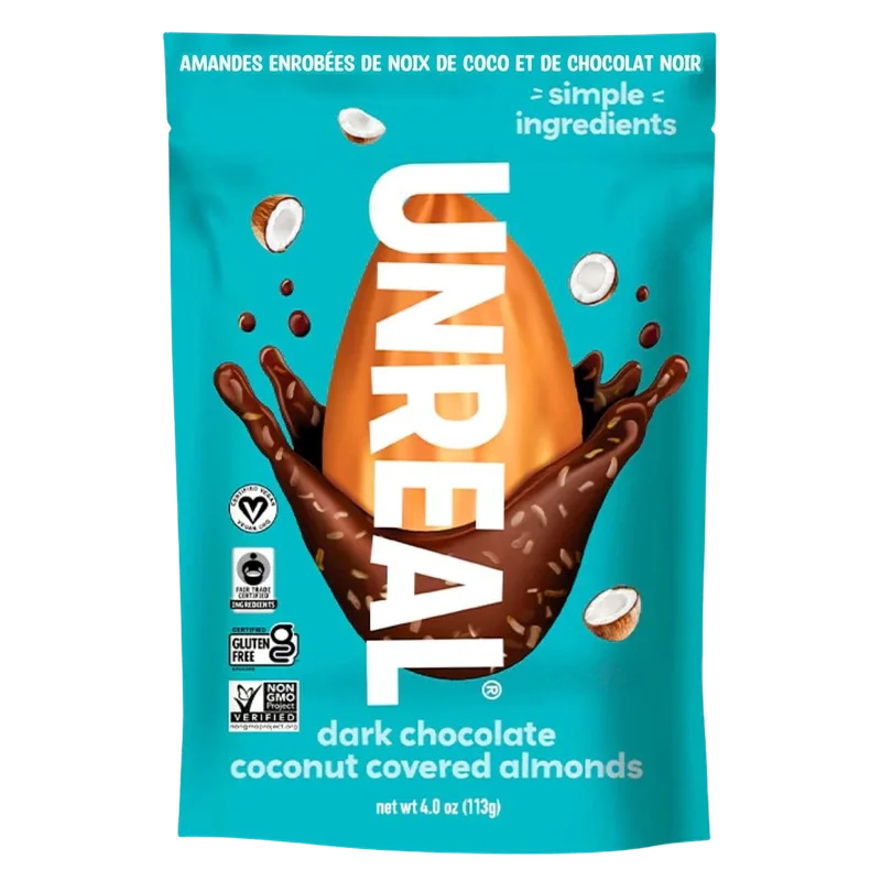 Image of Unreal Dark Chocolate Coconut Covered Almonds