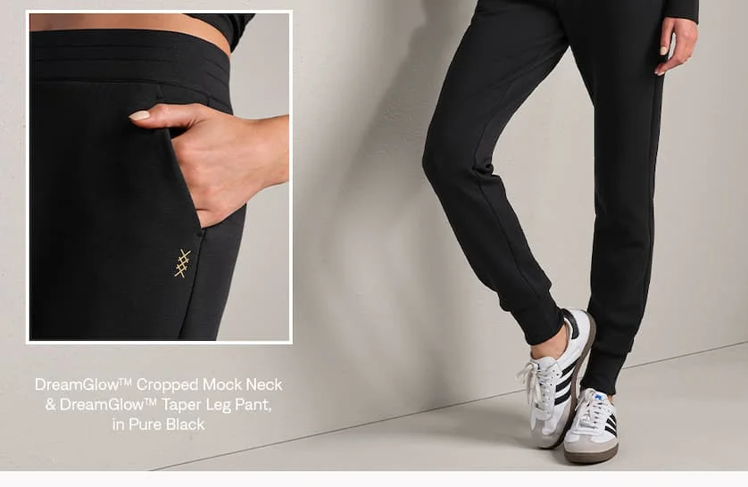 DreamGlow™ Tapered Pant - Pure Black