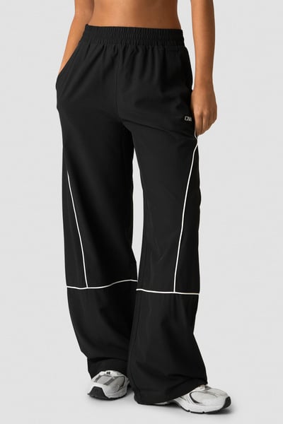 Image of Contrast Track Pants Black