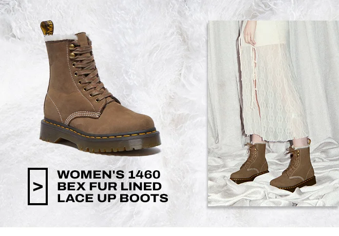 Women's 1460 Bex Fur Lined Lace Up Boots