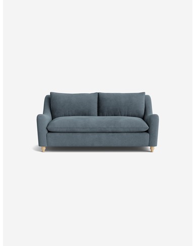 Hennie Sofa-Denim Vintage Velvet / 72"W