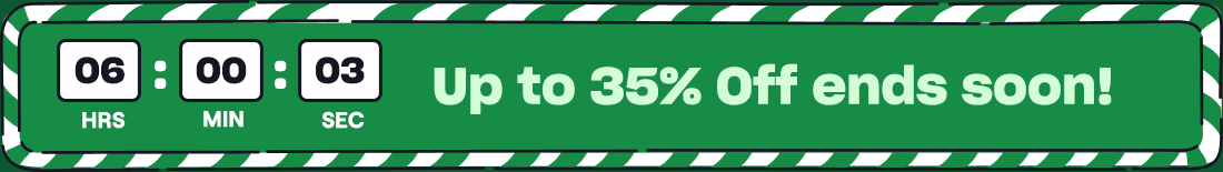 Up to 35% Off ends soon!