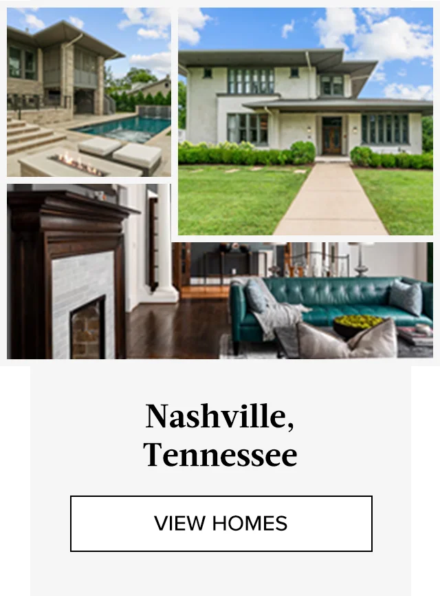 Relax in a stylish vacation rental with warm interiors in Nashville, Tennessee.
