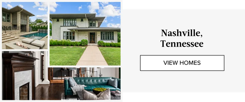 Relax in a stylish vacation rental with warm interiors in Nashville, Tennessee.