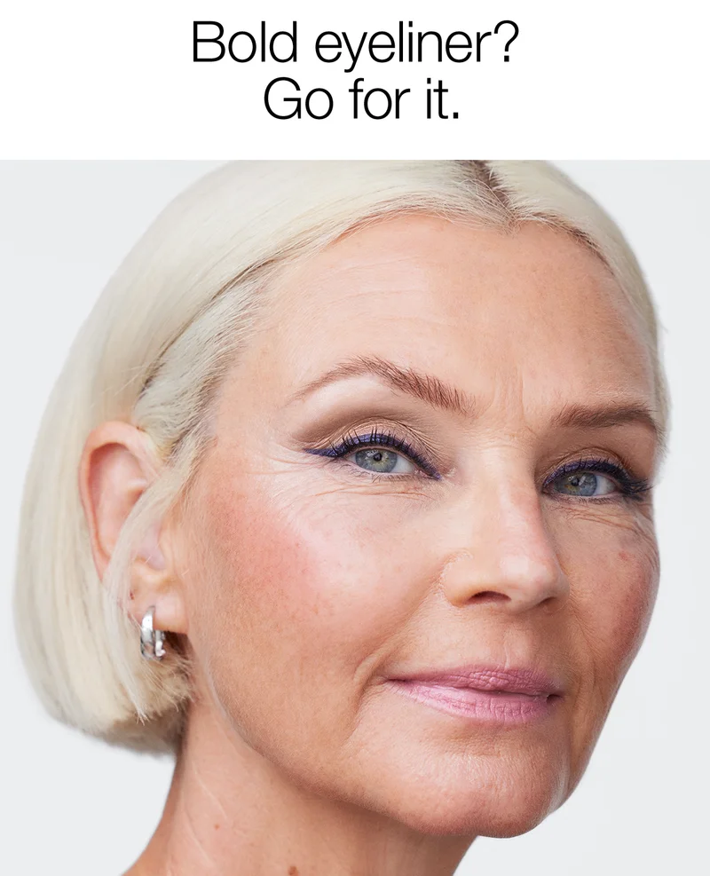 Bold eyeliner? Go for it.