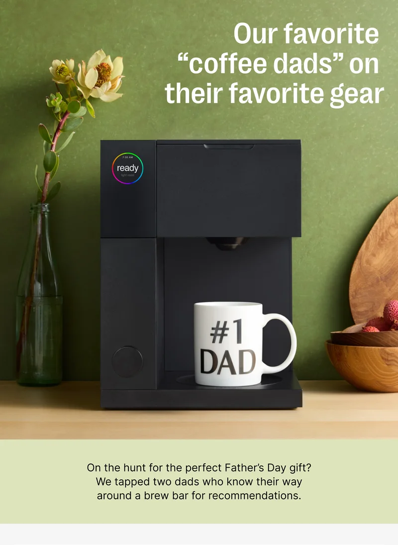 Our favorite coffee Dads on their favorite gear